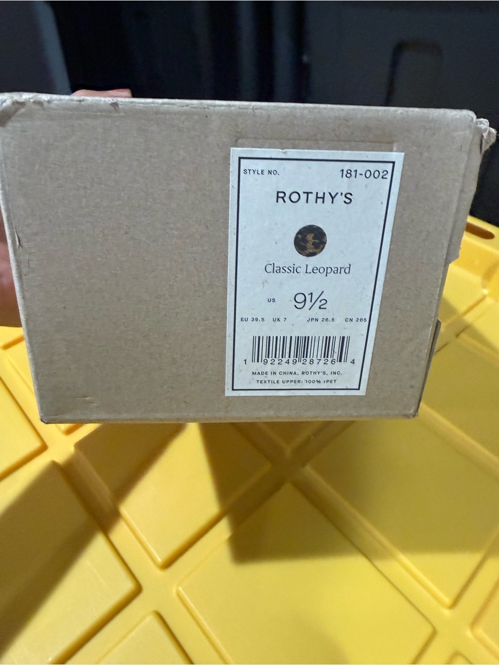 Rothy’s Classic Leopard Ballet Flat size 9.5 | New in Box
